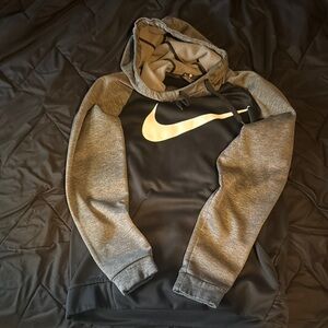 Nike Black and Gray Hoodie